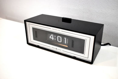 New Old Stock (NOS) - Glossy Black General Electric Flip Clock Model 8142-421 Chronotel - Did We Mention New Old Stock?