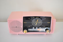 Load image into Gallery viewer, Smart Speaker Ready To Go - Princess Pink 1959 GE General Electric Model 913D AM Vacuum Tube Clock Radio Popular Model Solid Performer!