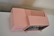 Load image into Gallery viewer, Smart Speaker Ready To Go - Princess Pink 1959 GE General Electric Model 913D AM Vacuum Tube Clock Radio Popular Model Solid Performer!
