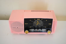 Charger l&#39;image dans la galerie, Bluetooth Ready To Go - Princess Pink 1959 GE General Electric Model 913D AM Vacuum Tube Clock Radio