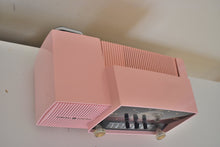 Load image into Gallery viewer, Bluetooth Ready To Go - Princess Pink 1959 GE General Electric Model 913D AM Vacuum Tube Clock Radio