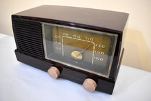 Load image into Gallery viewer, Smart Speaker Ready To Go - Caffe Brown 1950 General Electric Model 414 Vacuum Tube Radio Excellent Condition Great Sounding!