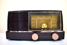 Load image into Gallery viewer, Smart Speaker Ready To Go - Caffe Brown 1950 General Electric Model 414 Vacuum Tube Radio Excellent Condition Great Sounding!