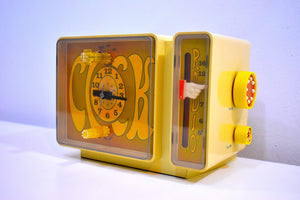 GROOVY Retro Solid State 1970's General Electric C3300A AM Clock Radio Alarm It's Dynamite!!