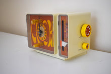 Load image into Gallery viewer, GROOVY Retro Solid State 1969 General Electric C3300A AM Clock Radio Alarm Very Brady!