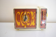 Charger l&#39;image dans la galerie, GROOVY Retro Solid State 1969 General Electric C3300A AM Clock Radio Alarm Very Brady!