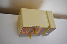 Load image into Gallery viewer, GROOVY Retro Solid State 1969 General Electric C3300A AM Clock Radio Alarm Very Brady!