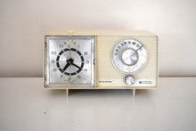 Charger l&#39;image dans la galerie, Bluetooth Ready To Go - Ivory White 1966 General Electric Model C-403D AM Solid State Radio Works Great!