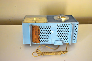 Powder Blue 1959 General Electric Model C-404B AM Vintage Radio Mid Century Retro Wonder!