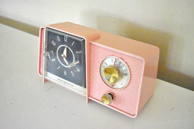 Chiffon Pink 1958 GE General Electric Model C-406A AM Vintage Radio Little Cutie in Excellent Plus Condition!