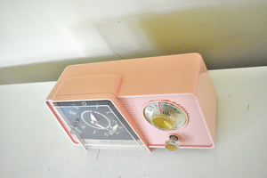 Chiffon Pink 1958 GE General Electric Model C-406A AM Vintage Radio Little Cutie in Excellent Plus Condition!