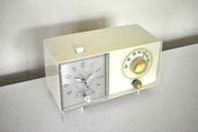 Load image into Gallery viewer, Bluetooth Ready To Go - Ivory White 1960 General Electric Model C410C AM Radio Excellent Condition Works Great!