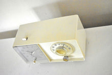 Load image into Gallery viewer, Bluetooth Ready To Go - Ivory White 1960 General Electric Model C410C AM Radio Excellent Condition Works Great!