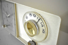 Load image into Gallery viewer, Bluetooth Ready To Go - Ivory White 1960 General Electric Model C410C AM Radio Excellent Condition Works Great!