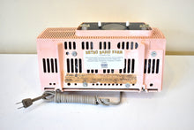 Load image into Gallery viewer, Princess Pink Mid Century 1959 General Electric Model C-416C Vacuum Tube AM Clock Radio Beauty Sounds Fantastic Popular Model!