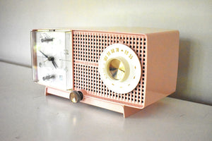 Bluetooth Ready To Go - Cherry Blossom Pink 1959 General Electric Model C437B AM Radio Works Great! Excellent Condition!