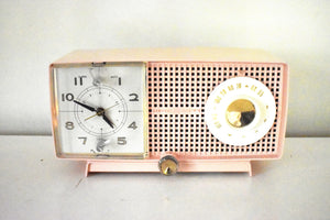 Bluetooth Ready To Go - Cherry Blossom Pink 1959 General Electric Model C437B AM Radio Works Great! Excellent Condition!