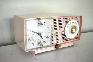 Bluetooth Ready To Go - Cherry Blossom Pink 1959 General Electric Model C437B AM Radio Works Great! Excellent Condition!