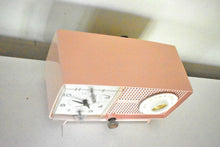 Load image into Gallery viewer, Bluetooth Ready To Go - Cherry Blossom Pink 1959 General Electric Model C437B AM Radio Works Great! Excellent Condition!