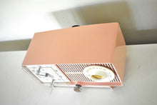 Load image into Gallery viewer, Bluetooth Ready To Go - Cherry Blossom Pink 1959 General Electric Model C437B AM Radio Works Great! Excellent Condition!