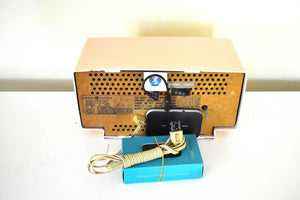 Bluetooth Ready To Go - Cherry Blossom Pink 1959 General Electric Model C437B AM Radio Works Great! Excellent Condition!