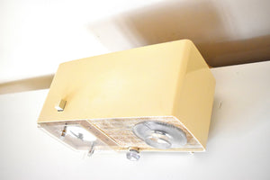 Bluetooth 準備完了 - アイボリー 1966 GE ゼネラル エレクトリック モデル C-545F AM ビンテージ ラジオのサウンドは素晴らしいです。常時オンの時計ライトも追加されました!