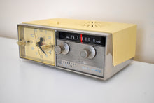 Load image into Gallery viewer, Boat Anchor 1966 General Electric Model C551D Solid State AM Clock Radio Works Great Rugged Construction!
