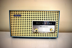 Bluetooth 準備完了 - ブリーズウェイ ブルー 1960 ゼネラル エレクトリック モデル T-165A 真空管ラジオ サウンドも見た目も素晴らしい。