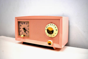 Chiffon Pink Vintage 1959 General Electric Model C-435A Vacuum Tube Radio Lovely Lady!