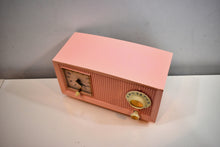 Load image into Gallery viewer, Chiffon Pink Vintage 1959 General Electric Model C-435A Vacuum Tube Radio Lovely Lady!