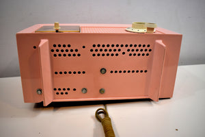 Chiffon Pink Vintage 1959 General Electric Model C-435A Vacuum Tube Radio Lovely Lady!