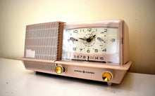 Load image into Gallery viewer, Powder Pink 1959-60 GE General Electric Model C-422B AM Vintage Radio Excellent Condition!
