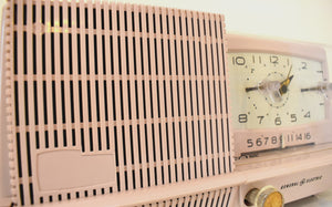 Powder Pink 1959-60 GE General Electric Model C-422B AM Vintage Radio Excellent Condition!