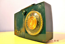 Load image into Gallery viewer, SOLD! - April 24, 2014 - FOREST GREEN Retro Space Age 1950&#39;s General Electric 620 Tube AM Radio RARE! - [product_type} - General Electric - Retro Radio Farm