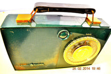 Load image into Gallery viewer, SOLD! - April 24, 2014 - FOREST GREEN Retro Space Age 1950&#39;s General Electric 620 Tube AM Radio RARE! - [product_type} - General Electric - Retro Radio Farm