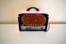 Load image into Gallery viewer, Betty Pink and Black 1947 General Television Model 100-1 Vacuum Tube AM Radio Works Great!