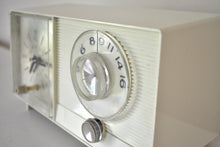 Load image into Gallery viewer, Smart Speaker Ready To Go - Ivory White Vintage 1962 General Electric Model C-403A AM Vacuum Tube Clock Radio Sounds Great!