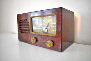Cedarwood 1951 General Electric Model 430 Vacuum Tube AM Radio Excellent Condition! Sounds Great!