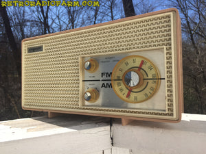 SOLD! - Apr 16, 2016 - BLUETOOTH MP3 Ready - AM FM Mauve Pink Retro Mid Century Jetsons Vintage 1962 Firestone Air Chief  Tube Radio Rare!