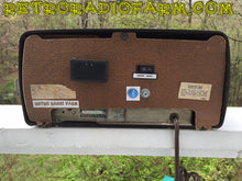 Load image into Gallery viewer, SOLD! - July 4, 2016 - BLUETOOTH MP3 Ready - Bread Box Style Brown Retro Jetsons Vintage 1955 Silvertone Model 2014 AM Tube Radio Totally Restored! - [product_type} - Silvertone - Retro Radio Farm