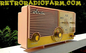 SOLD! - Nov 28, 2016 - BLUETOOTH MP3 Ready - Fabulous Pink Mid Century Jetsons Vintage 1960 Arvin Model 5583 Tube Radio Amazing! - [product_type} - Arvin - Retro Radio Farm