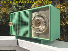 画像をギャラリービューアに読み込む, SOLD! - Nov 9, 2016 - BLUETOOTH MP3 READY - SEA GREEN 1959 General Electric Model T-129C Tube Radio - [product_type} - General Electric - Retro Radio Farm
