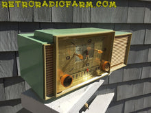 Load image into Gallery viewer, SOLD! - Dec 8, 2016 - BEAUTIFUL PASTEL GREEN Retro Jetsons 1959 Admiral 298 Tube AM Clock Radio Sounds Great! - [product_type} - Admiral - Retro Radio Farm