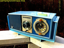 Charger l&#39;image dans la galerie, SOLD! - Jan 17, 2017 - BLUE on Blue Mid Century Retro 1963 Motorola Model C19B60 Tube AM Clock Radio Totally Restored! - [product_type} - Motorola - Retro Radio Farm