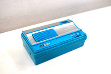 Load image into Gallery viewer, 1965 Sky Blue Vintage Portable Pocket ID IDEAL Solid State AM 6 Transistor Radio Needless to Say Rare!