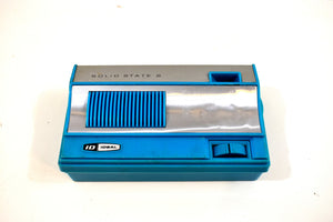 1965 スカイブルー ヴィンテージ ポータブル ポケット ID IDEAL ソリッド ステート AM 6 トランジスタ ラジオ 言うまでもなくレアです。
