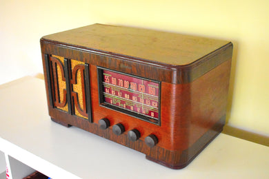 Big Daddy Wood 1939 Lafayette Unknown Model AM Shortwave Vacuum Tube Radio Super Performer! Excellent Shape!