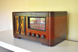 ビッグダディウッド 1939年 ラファイエット 不明モデル AM短波真空管ラジオ スーパーパフォーマー！素晴らしい形状！