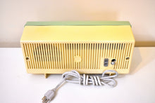 Load image into Gallery viewer, Lime Green 1959 Motorola Model 5C14GW Vacuum Tube AM Clock Radio Beautiful and Rare Color! Excellent Condition!