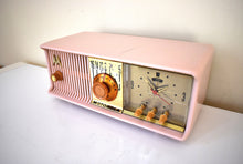 Load image into Gallery viewer, Marilyn Pink Mid Century 1957 Motorola Model 57CC2 Vacuum Tube AM Clock Radio Sounds Great! Looks Great!